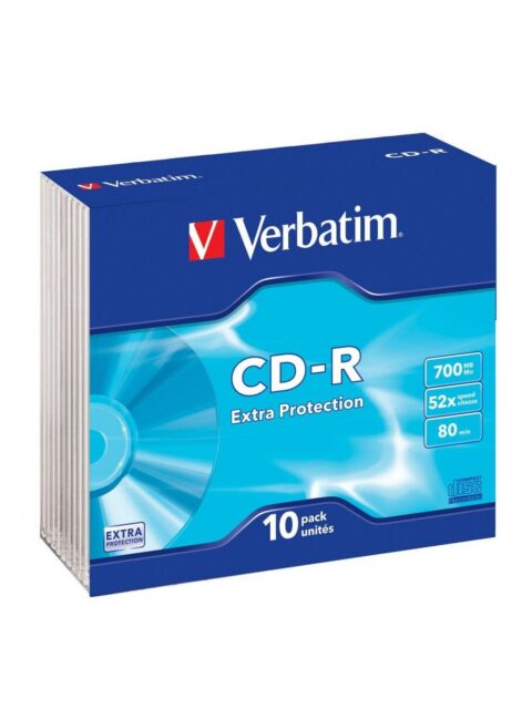 CD-R Verbatim #43415 700MB 52x, Slim Case 10/1