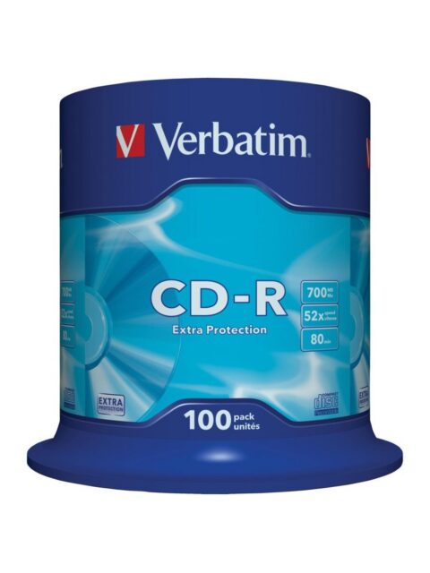 CD-R Verbatim #43411 700MB 52x, Spindle 100/1