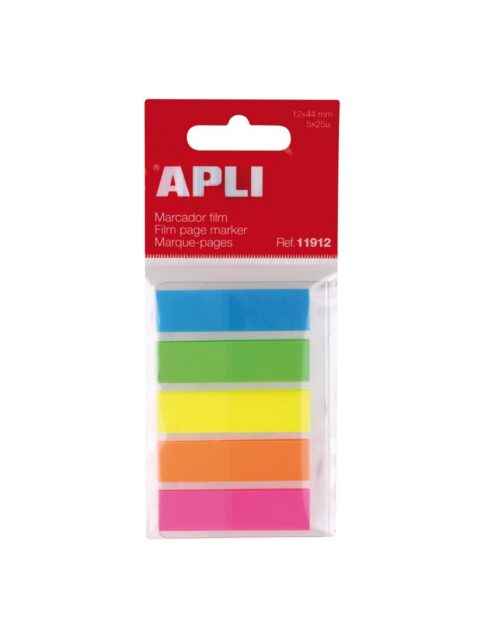 Blok Apli zastavice fluorescentne 12x45mm 25/5 25L 11912