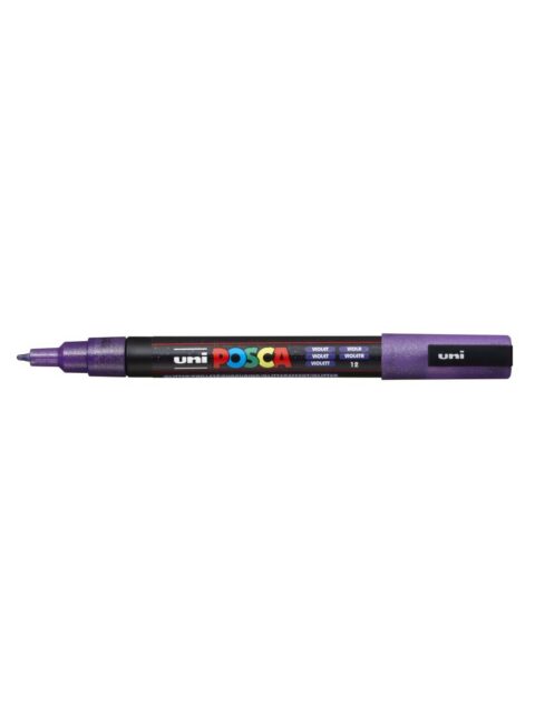 Marker Uni pc-3ml Posca glitter ljubičasti