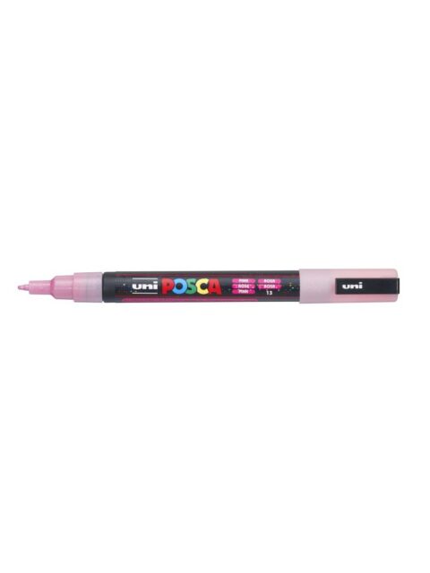Marker uni pc-3ml Posca glitter rozi