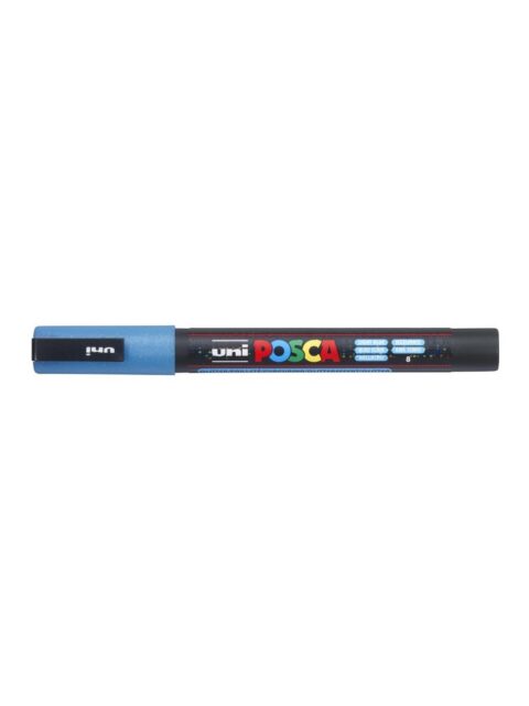 Marker Uni pc-3ml Posca glitter svijetlo plavi