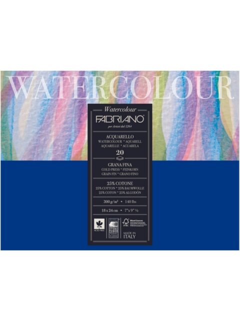 Blok Fabriano watercolor gf 18x24 300g 20L 73611824