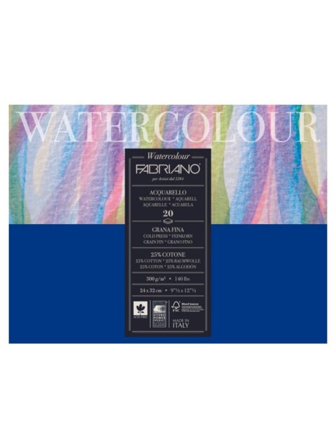 Blok Fabriano watercolor gf 24x32 300g 20L 73612432