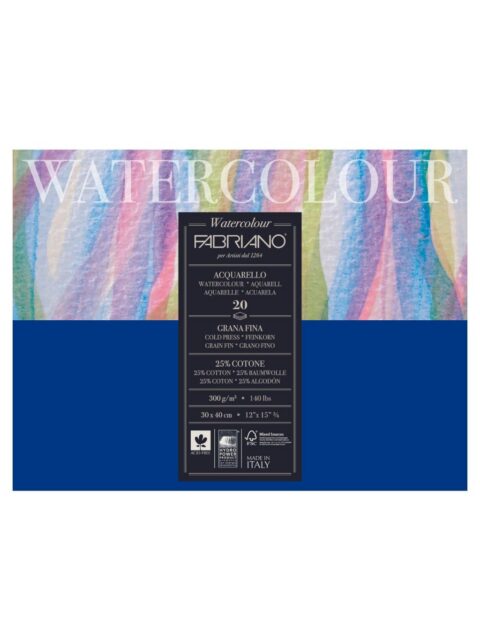 Blok Fabriano watercolor gf 30x40 300g 20L 73613040