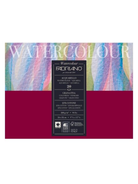 Blok Fabriano watercolor gf 24x32 200g 20L 72612432