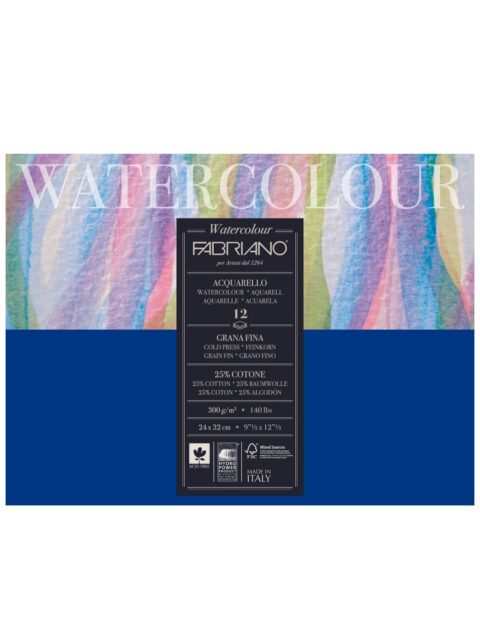Blok Fabriano watercolor gf 24x32 300g 12L 17312432
