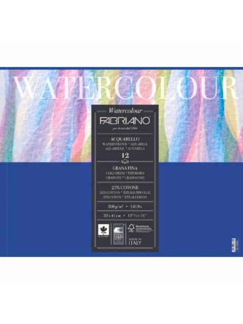 Blok Fabriano watercolor gf 30x40 200g 75L 17523040