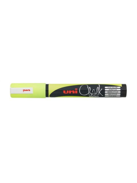 Marker Uni pwe-5m chalk_kreda fl. žuti