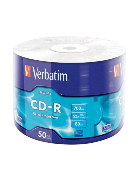 CD-R Verbatim #43787 700MB 52x, Wrap Spindle 50/1