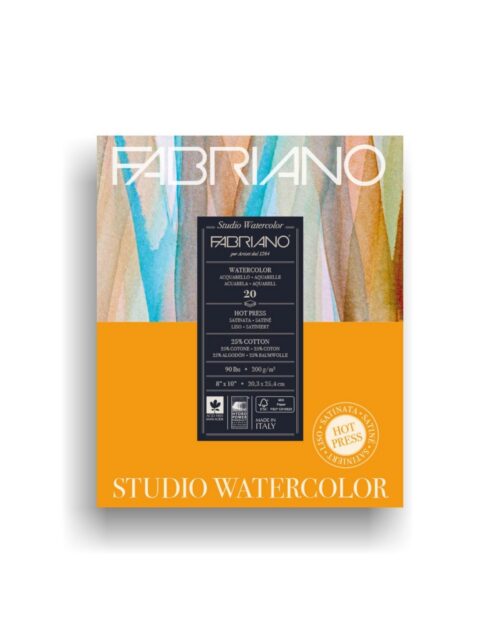 Blok Fabriano studio watercolor 20,3x25,4 300g 12L 19123001