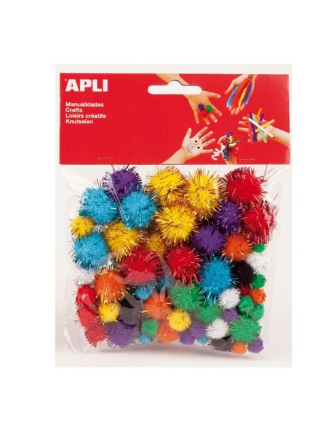 Pom pom Apli glitter colours 78/1 13062