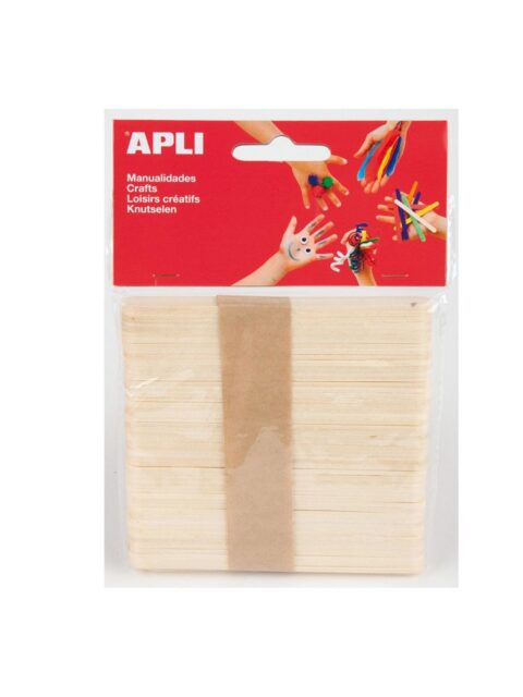 Drveni štapići Apli natur 114x10mm 50/1 13063