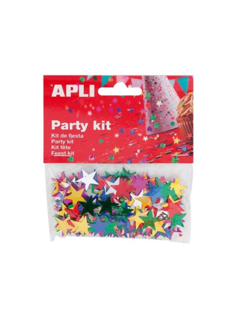 Confetti zvjezdice razne boje Apli 15mm 14g 13821