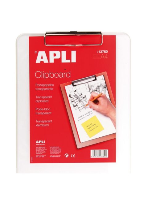 Ploča klip Apli transparent A4 13780