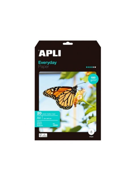 Papir photo Apli A4 210x297mm everyday 180g 20L 12080