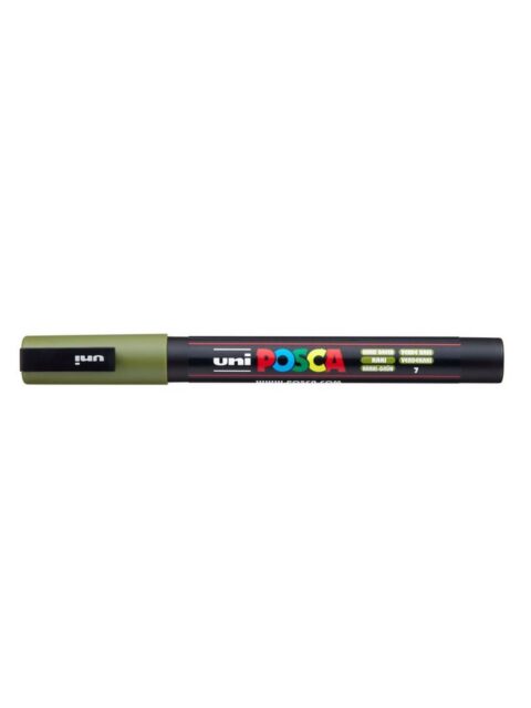 Marker Uni pc-3m Posca kaki zeleni
