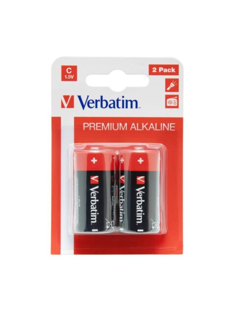 Baterije Verbatim #49922-46 alkalne C 1,5V, 2/1