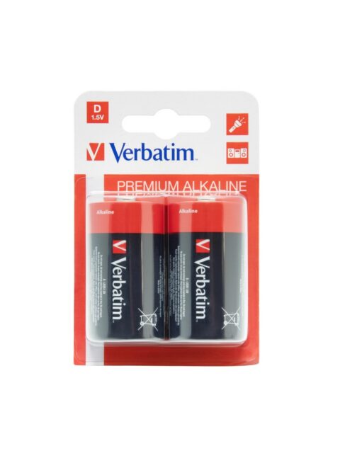 Baterije Verbatim #49923-46 alkalne D 1,5V, 2/1