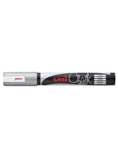 Marker Uni pwe-5m chalk_kreda srebrni