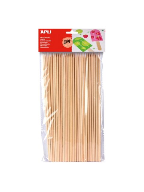 Drveni štapići Apli natur 200x3mm 50/1 13483