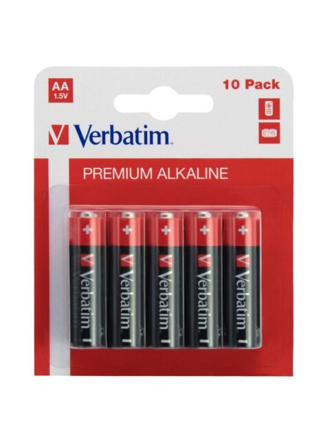 Baterije Verbatim #49875 alkalne AA 1,5V, 10/1