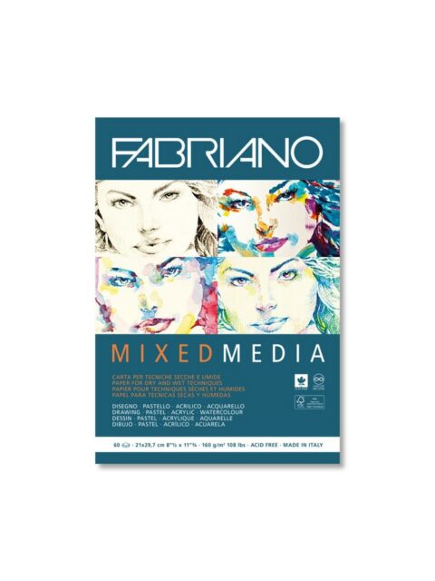 Blok Fabriano mixed media 29 160g 29,7x42,0