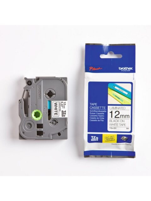 Vrpca Brother p-touch TZE231 12mm white/black