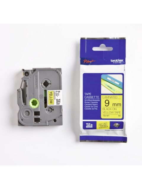 Vrpca Brother p-touch TZE621 9mm yellow/black