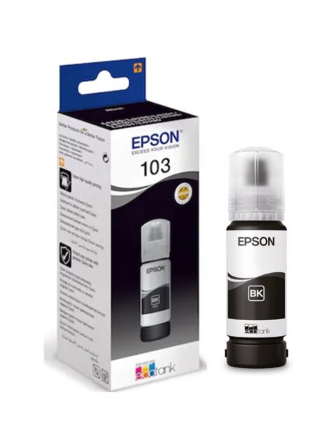Tinta Epson 103 T00S1 L3150 black ecotank C13T00S14A 65ml