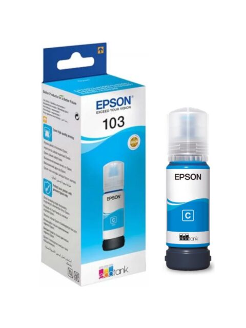 Tinta Epson 103 T00S2 L3150 cyan ecotank C13T00S24A 65ml