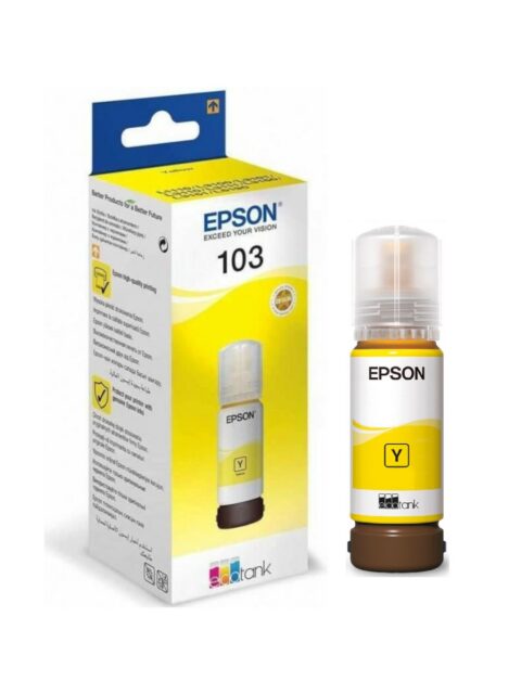 Tinta Epson 103 T00S4 L3150 yellow ecotank C13T00S44A 65ml