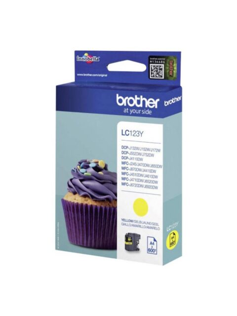 Tinta Brother LC123Y yellow 600 str.