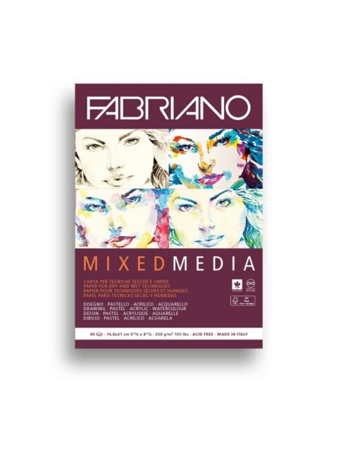 Blok Fabriano mixed media 14,8x21,0 250g 19100502