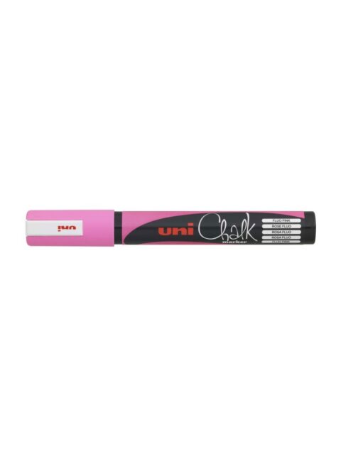 Marker Uni pwe-5m chalk_kreda fl.rozi