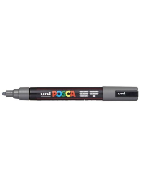 Marker Uni pc-5m Posca tamno sivi