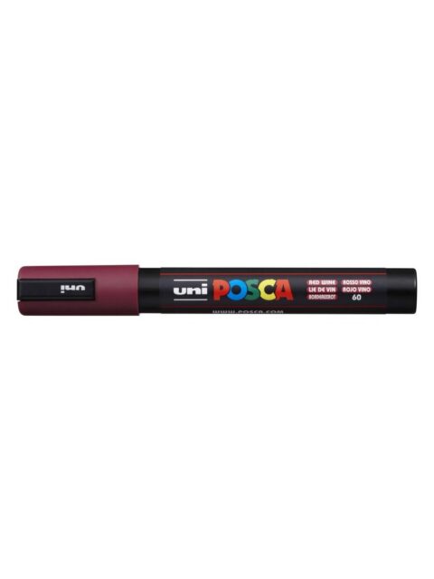 Marker Uni pc-5m Posca crveni boja vina