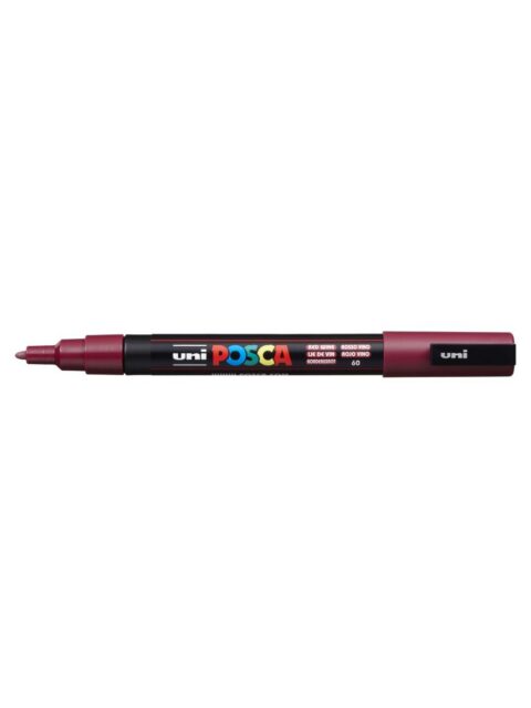 Marker Uni pc-3m Posca crveni boja vina