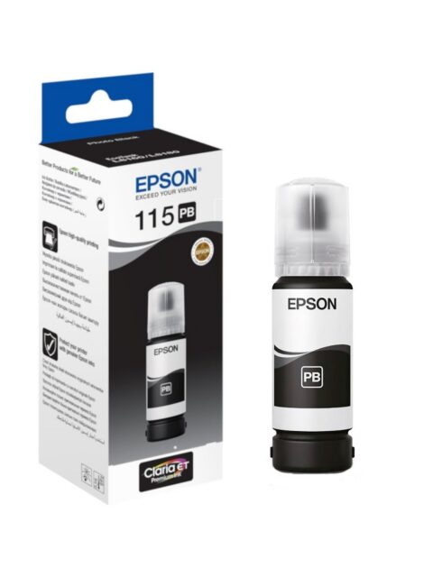 Tinta Epson 115 L8180/L8160 ecotank photo black ink bottle C13T07D14A 70ml