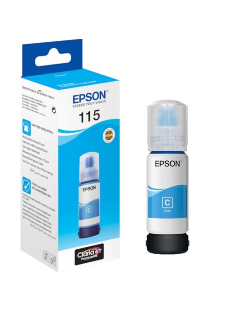 Tinta Epson 115 L8180/L8160 ecotank cyan ink bottle C13T07D24A 70ml