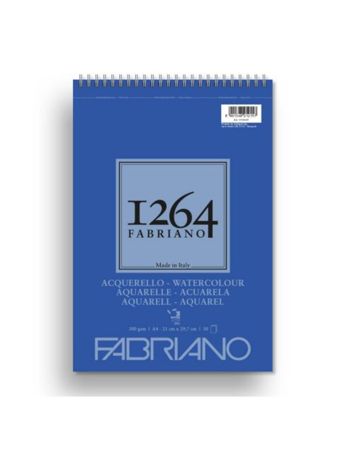 Blok Fabriano 1264 watercolour 21x29,7 (A4) 300g 30L spiralni top side 19100649