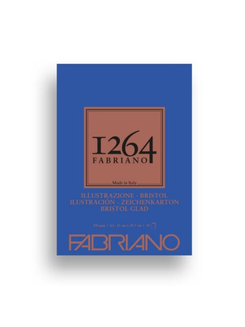 Blok Fabriano 1264 bristol 21x29,7 (A4) 200g 50L ljepljen na vrhu 19100654