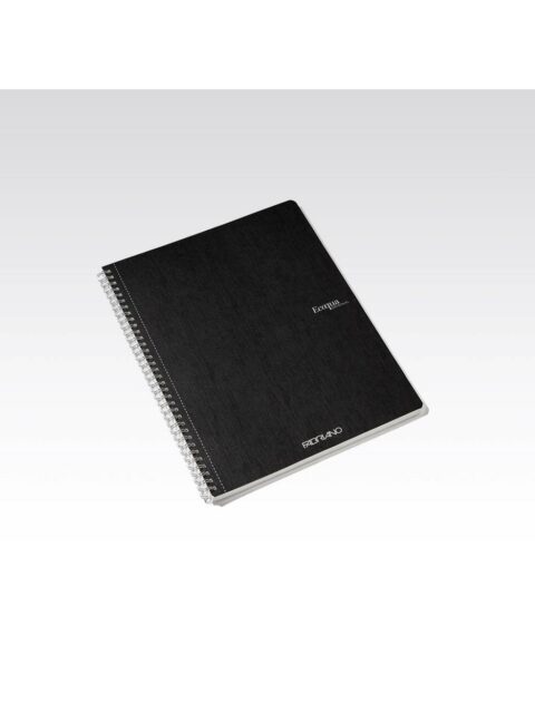 Bilježnica Fabriano Ecoqua original A4 90g 70L spiralna crte nero 19290209
