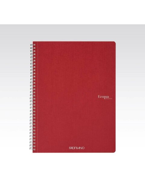 Bilježnica Fabriano Ecoqua original A4 90g 70L spiralna crte cherry 19290203