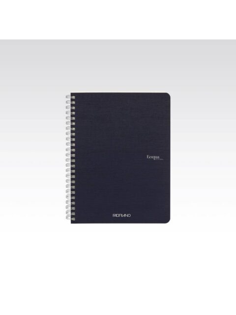 Bilježnica Fabriano Ecoqua original A5 90g 70L spiralna crte dark blue 19148204