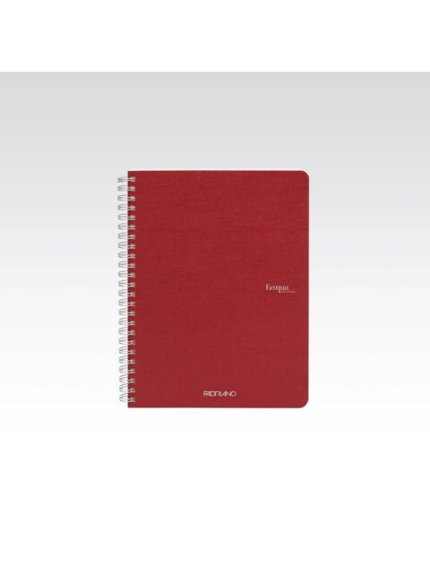 Bilježnica Fabriano Ecoqua original A5 90g 70L spiralna crte cherry 19148203