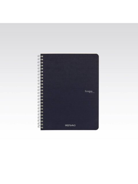 Bilježnica Fabriano Ecoqua original A5 90g 70L spiralna kocke dark blue 19148104