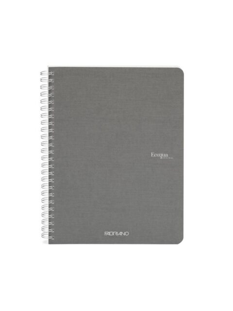 Bilježnica Fabriano Ecoqua original A5 90g 70L spiralna kocke antracite 19148101