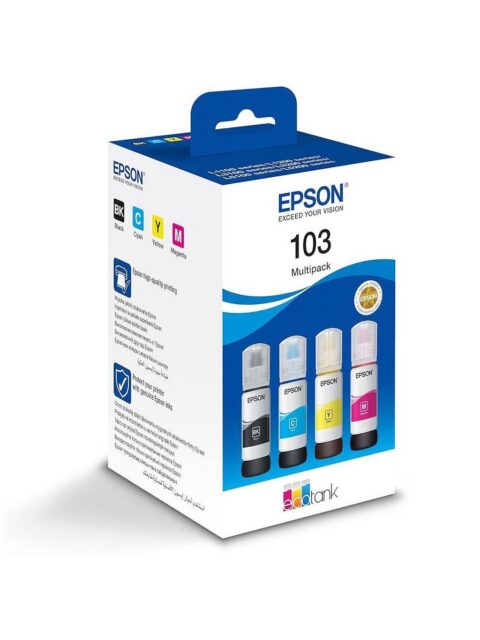 Tinta Epson 103 T00S64A multipack C13T00S64A 260ml