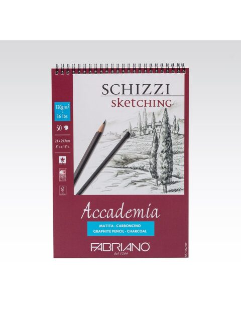 Blok Fabriano accademia A4 120g 50L spiralni 44122129